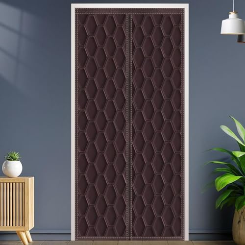 Kälteschutz und Wärmeschutz im Winter Wärmeschutzvorhang Magnet Türen Thermo Türvorhang Kälteschutz für Haustür Fenster Eingangstür (85 x 210 cm)