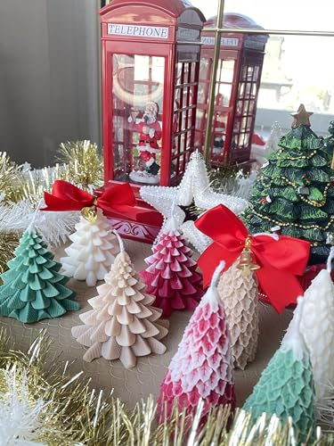 Weihnachtsbaum Kerze - Weihnachtskugel Kerze - Xmas Candle - Advent