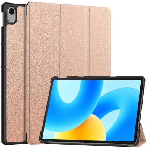 Kepuch Custer Hülle für Huawei Matepad 11.5 2023,Smart PU-Leder Hüllen Schutzhülle Tasche Case Cover - Rose Gold