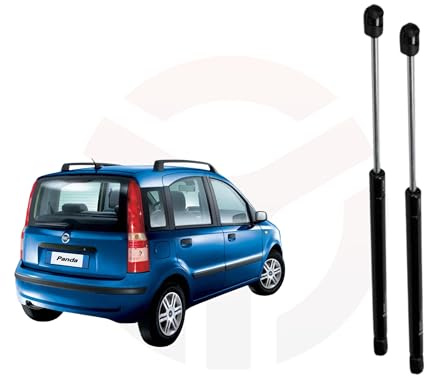 Ricambycar Paar Gasfedern Gasdruckdämpfer Gasdruckfeder Stoßdämpfer Heckklappe Heckklappendämpfer kompatibel mit Panda 169 (2003>2011)