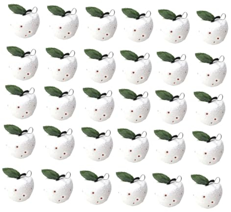 Zerodeko 30St Apfel-Weihnachtsschmuck Weihnachtskugeln Aufkleber für Weihnachtsfeiern weihnachtsdeko Christbaumschmuck Ornament Dekor Weihnachtsanhänger Foto-Requisiten