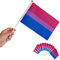 Runesol Pack de 12 Banderas Pequeñas Bisexual, 14cm x 21cm, Banderas LGBTQ Miniatura, Bandera de Palitos Gay, Decoración de Banderas LGBT, LGBTQ+, Eventos, Celebraciones, Accesorios Bandera en un Palo