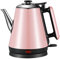 Electric Kettle 1.2L Fast Boil Coffee Kettle with Rapid Boil Boil Dry Protection 1200W/Pink