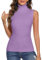 Totatuit Dolcevita Maglia Donna Invernale Lupetto Senza Maniche Elegante Smanicato in Maglieria Primavera Elasticizzato Maglione A Collo Alto Donna Inverno