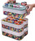 LDHHYH Stackable Toys Organizer Storage Case, Storage Container with 3-Layer 48 Big Compartments, Storage Box for Magnetic Building Blocks Bricks Puzzle Board Organizer Accessories
