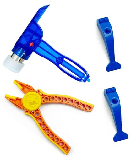 Building Blocks Tool Kit Brick Separator Tools Compatible with LEGO Technic Blocks Tool Accessories Multi-Functional Hammer Pliers (Random Color)