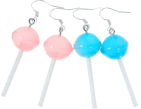 LIFKOME 2 Paar Lolli Ohrringe Bonbon Ohrringe Für Süße Ohrringe Für Frauen Lustige Ohrringe Damen Ohrringe Baumelnde Ohrringe Für Frauen Ohrringe Trendige Ohrringe Für