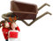 Toy Wheelbarrow Figurine - Miniature Garden Trolley, Doll House Simulation Wheelbarrows | Fairy Garden Decoration Tool, Mini Wheelbarrows For Pots, Brick Ornament