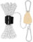 2 STK Ratchet Hanger Verstellbarer Seilaufhänger Ratschenseil Seilzugratsche Ratschenhaken Einstellbare Seil Seilhaken Ratsche Seilratsche 4 M, 4 mm Für Pflanzenventilator Licht Zimmerpflanzen