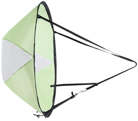 NIDONE Voile de Kayak, Voile de Planche à pagaie Pliable 42 Pouces avec fenêtre Transparente, Pare-Soleil Compact et Portable pour canoë Planche à pagaie Kayak, Vert