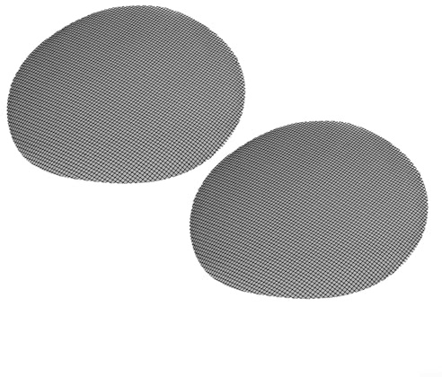2pcs Round Reusable Grill Mesh for Outdoor Use with Non-Stick to Prevent Food from Falling through the Grates