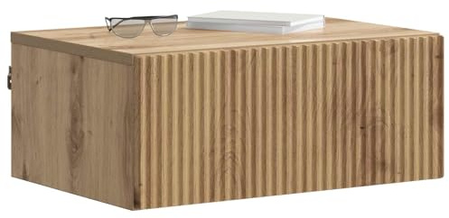 vidaXL Wandmontierter Nachttisch 2 pcs Artisan-Eiche 49 x 34,5 x 20 cm, Aufbewahrung fürs Wohnzimmer, Vintage-Stil, platzsparender Wandschrank, stylische Wohnorganisation