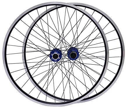 Fahrrad Felgen 27 5 Zoll, Alu Fahrrad Rad mit 32 Speichen Doppelte 6-Loch Scheibenbremse, Einfache Montage, Max. 200kg Nabendynamo für MTB, City Bike 27,5