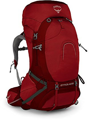 Osprey Atmos Ag 65 Rucksack, Rot (Rigby Red), S