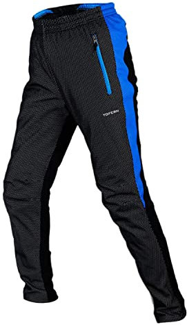 Tofern Fahrradhose Herren Lang - MTB - Mountainbike Hose Wasserdicht & Winddichte Warm Thermohose mit Fleece, Winter Warme Outdoor Hosen für Cycling