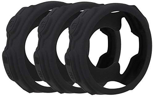 MWOOT 3 Stück Schutzhülle für Garmin Forerunner 235 und Garmin Forerunner 735XT, Hülle aus weichem Silikon (Schwarz)