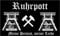 Flagge Ruhrpott Schwarz Fahne 90x150 cm Hissflagge Pott Flag Fahnen