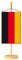Vispronet® Tischbanner Deutschland Nationalfahne Set ✓ Fahne & Ständer ✓ Kordel-Rand