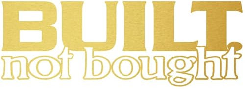 Decus Shop Built NOT Bought XXL 1193 (Gold metallic) // Sticker OEM JDM Style Aufkleber