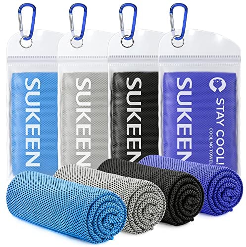 Kühltuch Set, kühlendes Handtuch Kühltücher Hals, Handtuch kühlend, Cooling Towel, Kühltücher Sport, Kühlendes Tuch, Eishandtücher für Wandern, Laufen, Tennis, Reisen,