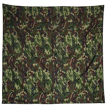 Bâche de Tente de Camouflage, abri de bâche de Tente de Camping de bâche de Tente imperméable portative pour la Chasse de randonnée en Plein air(3x2.9m)