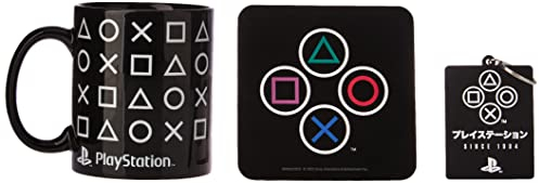 Pyramid International GP85523 Playstation (Onyx) Juego de Taza, Posavasos y Llavero, Mezclado