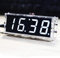 Wincal Elektronische DIY-Kit-Uhr-4-stellige Digitale DIY-LED-Uhren-Kit Zeit/Temperatur automatisch anzeigen Elektronische DIY-Kit-Uhr(Weiß)