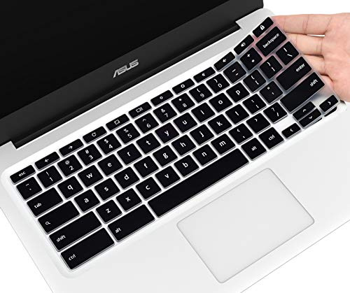 CaseBuy Coque de protection pour clavier ASUS Chromebook Flip C434 2 en 1 PC portable ASUS C425TA/C433TA/C434TA-DH342T DSM4T DS384T Chromebook, ASUS Chromebook Flip 14 Noir