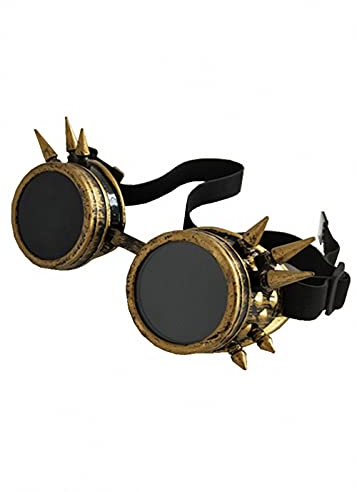 Ulalaza Vintage Steampunk Brille Brille viktorianischen Retro Cyberpunk Gothic Cosplay