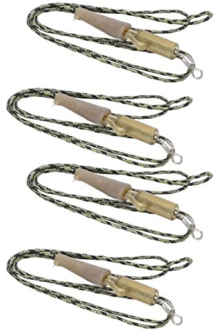 Fishing Tackle Leader Clips Carp Leaders Replaceable Hybrid Camo Leaders for Fishing Carp Line Fishing Set(RUBBER CLIP combination)