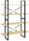 vidaXL Massivholz Kiefer Bücherregal 4 Fächer Industriestil Standregal Wandregal Bürorregal Aktenregal Regal Mehrzweckregal 100x30x140cm