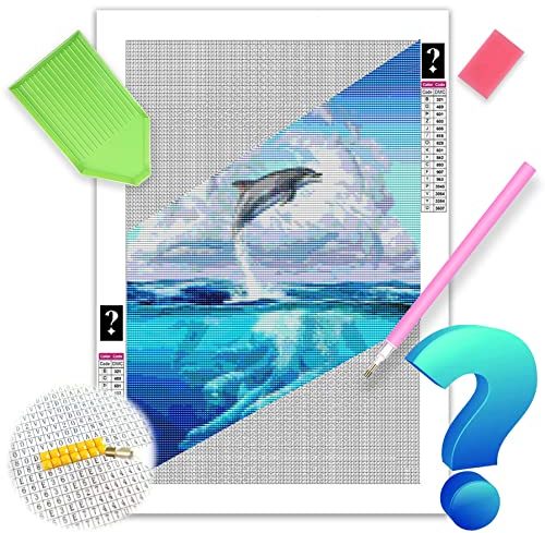 Henair 5D Mystery Diamond Painting Tier Kits für Erwachsene, Surprise DIY Mysterious Diamant Painting Bilder Set Full Square Drill Basteln nach Zahlen Strass Kreuzstich Stickerei für Zuhause Dekor