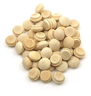 1/2 - 12.7mm Birch Mushroom Plug - Pack of 50