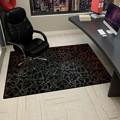 Gaming Chair Mat 80x120cm Anti-Slip Office Floor Protector Mat For Low Pile Carpet