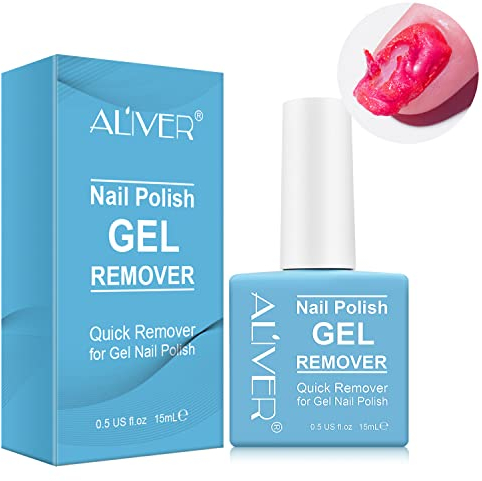 Nagellackentferner Für Gelnägel 15ml, GelnäGel Shellac Entferner, leicht und schnell ohne den Nagel zu beschädigen, Nail Polish Remover Für Nail Art, Naturnägel, Shellack