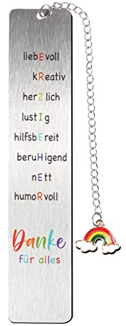 BHGT Erzieher Geschenk Lesezeichen Abschiedsgeschenk Erziehrin Geschenk Weihnachten Kindergarten Kita Abschied Geschenk Erzieherin Lehrer Glücksbringer zum Geburtstag Rente mit Geschenkbox