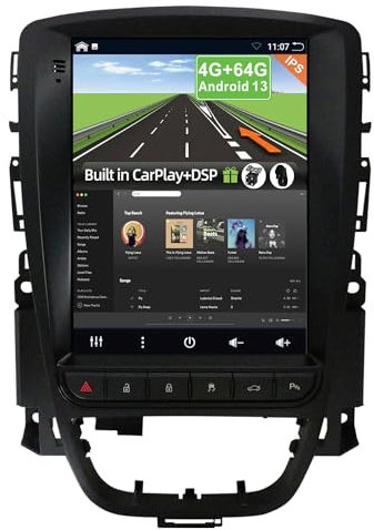 YUNTX [4GB+64GB] Android 14 Autoradio für Opel Excelle GT/XT Astra J (2006-2016)-[Integriertes CarPlay/Android Auto/DSP/GPS]-9.7”IPS-Kam+MIC-DAB/Lenkradsteuerung/Mirror Link/Bluetooth 5.0/360 Kamera