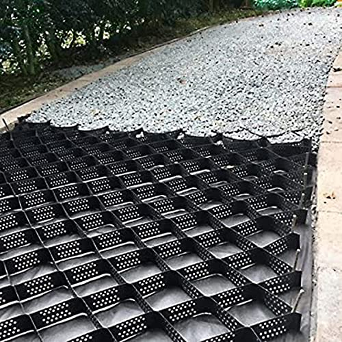 KASOI 60 m² Geogrid für Kies/Spur/Stützwand, Bodenstabilisierung, Geogrid, hält den Kies/Erde an Ort und Stelle, durchlässiges Geocell für minderwertige Arbeiten