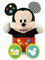 Clementoni Mes premières Histoires - Baby Mickey conteuse d’Histoires - Immersion Sonore Total - Jeu Educatif - pour Enfant Curieux - Moment de Détente - Lavable en Machine - Dès 6 Mois