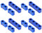 Zündkabel Halter, V8 Zündkabel Halter, 10.5Mm Blue Spark Plug Wires, 12-teiliger Zündkerzendraht-Trenner, Geflochtener Motorschlauch-Trenner, Aluminiumlegierung, Aeroquip-Schlauchanschluss, Klemm