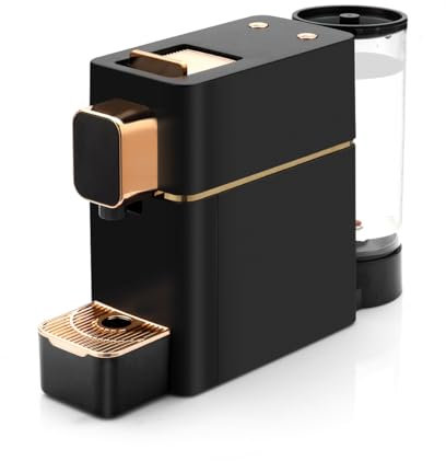 Máquina de espresso para cápsulas de café compatible con la máquina Nespresso OriginalLine, cafetera espresso para Nespresso OriginalLine, cápsulas de café Bestpresso Peet's Espresso más (negro)