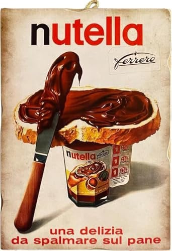 KUSTOM ART Wandbild im Vintage-Stil, Serie Werbung, Vintage, Druck auf Holz, 25 x 18 cm.