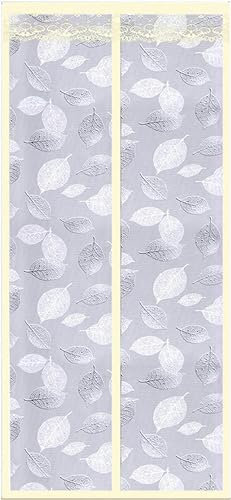 Magnetic Thermal Insulated Door Curtain,Soft Air Conditioning Curtain,for Kitchen/Bedroom,Full Frame Isolated Cold and Warm
