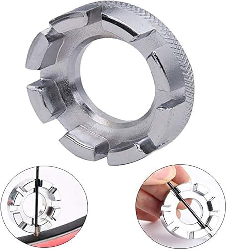 Genérico Llaves de Radios para Bicicleta/Llave Radios Bicicleta/Llave de Radios/Llave para Enroscar Pernos Hexagonales de Acero Inoxidable Universal Acero