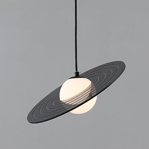 MODEBHD Pendelleuchte Jupiter Lampenschirm aus Acryleisen kann die kleine Pendelleuchte Wohnzimmer Schlafzimmer Kinderzimmer LED Licht Kücheninsel Kreativ 1 Lichtlänge 30cm Hoch