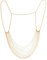 NICENEEDED Goldfarbene Brust-Körpergeschirrkette, Mehrschichtige Schulter-Körperketten, Bikini Strand BH Körperschmuck Kette Hintergrund Halskette Rückenkette Halloween