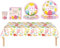 VJ Party Ensemble de vaisselle, nappe, assiettes en papier, serviettes et tasses pour décorations de table de fête VJ (Pâques)