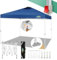COBIZI Pavillon 3x3 Faltpavillon 3x3 wasserdicht stabil Winterfest mit Pop-Up Klicksystem | Schutz 50+ | Partyzelt Gartenzelt klappbar 3x3m mit Lüftungsöffnung inkl. Tasche & 8X Erdspieße, Navy Blau
