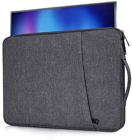 Portable Monitor Case Compatible with 18-18.5 Inch Most Large Portable Monitor Protective Sleeve Storage Bag, Space Grey(17.5x11.8 Inch)