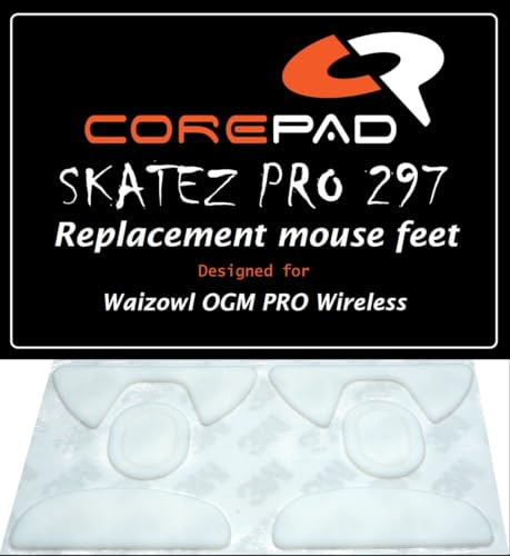 Corepad Skatez PRO 297 Ersatz Mausfüße kompatibel mit Waizowl OGM PRO Wireless